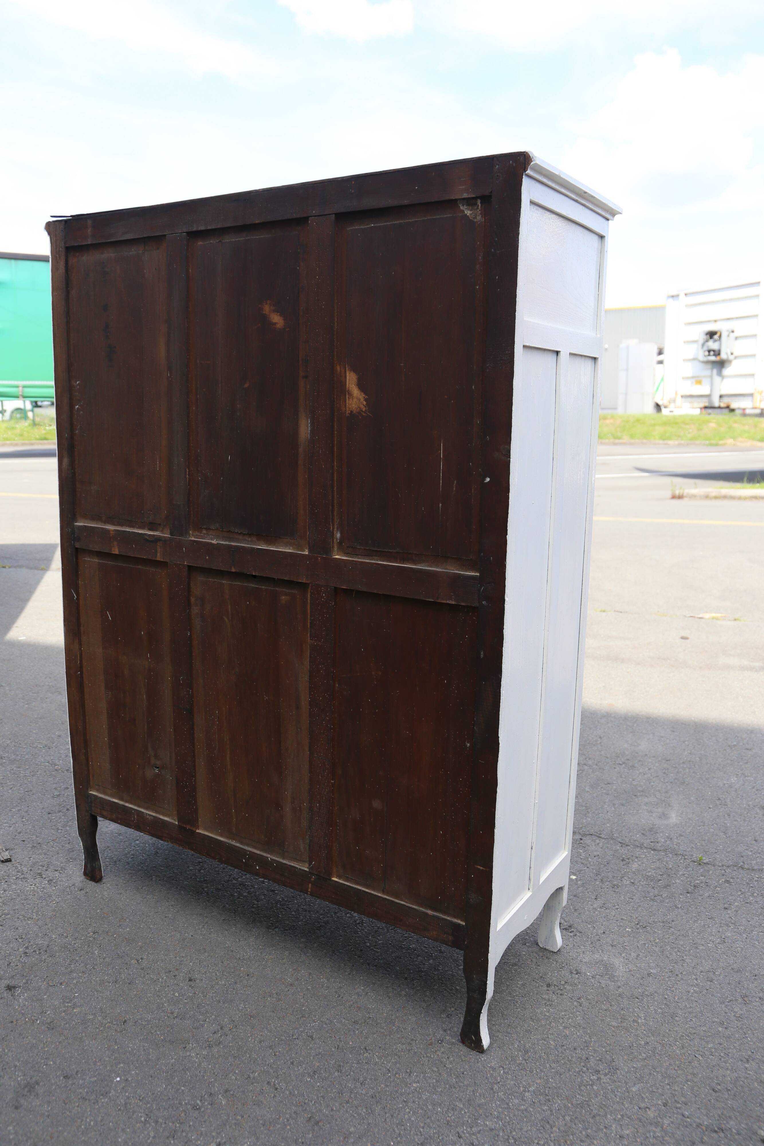 Pretty painted wooden wardrobe