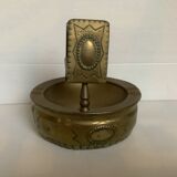 Old copper matchbox ashtray