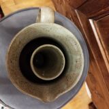 Handmade Vallauris beige pitcher