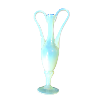 Opaline vase opalescent color