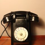 Ericsson Bakelite Black Wall Dial Phone