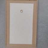Aquarelle encadrée baguettes bois clair signée  œuvre unique