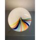 Lampe de table œuf blanc avec décor multicolore par Simoeng