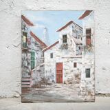 Old painting painting on canvas