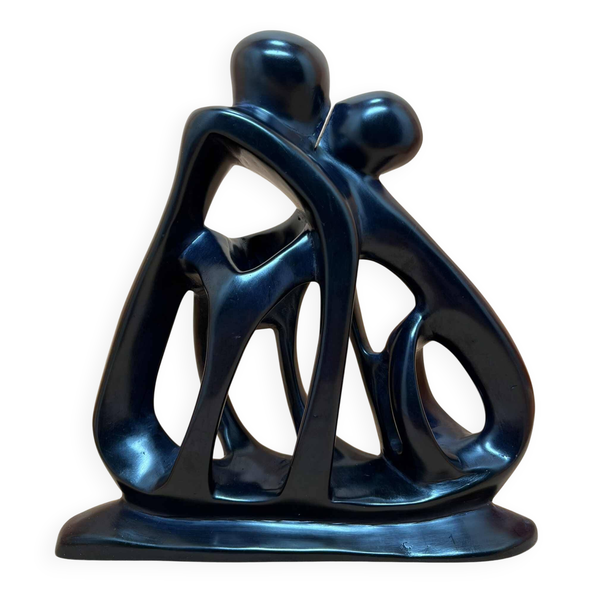 Soapstone statue representing the family, African art