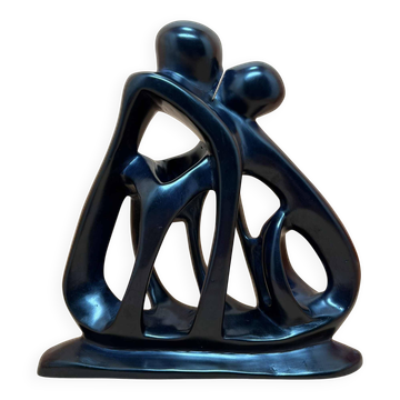 Soapstone statue representing the family, African art
