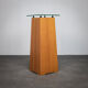 Commode italienne postmoderne avec plateau en verre (années 1980)