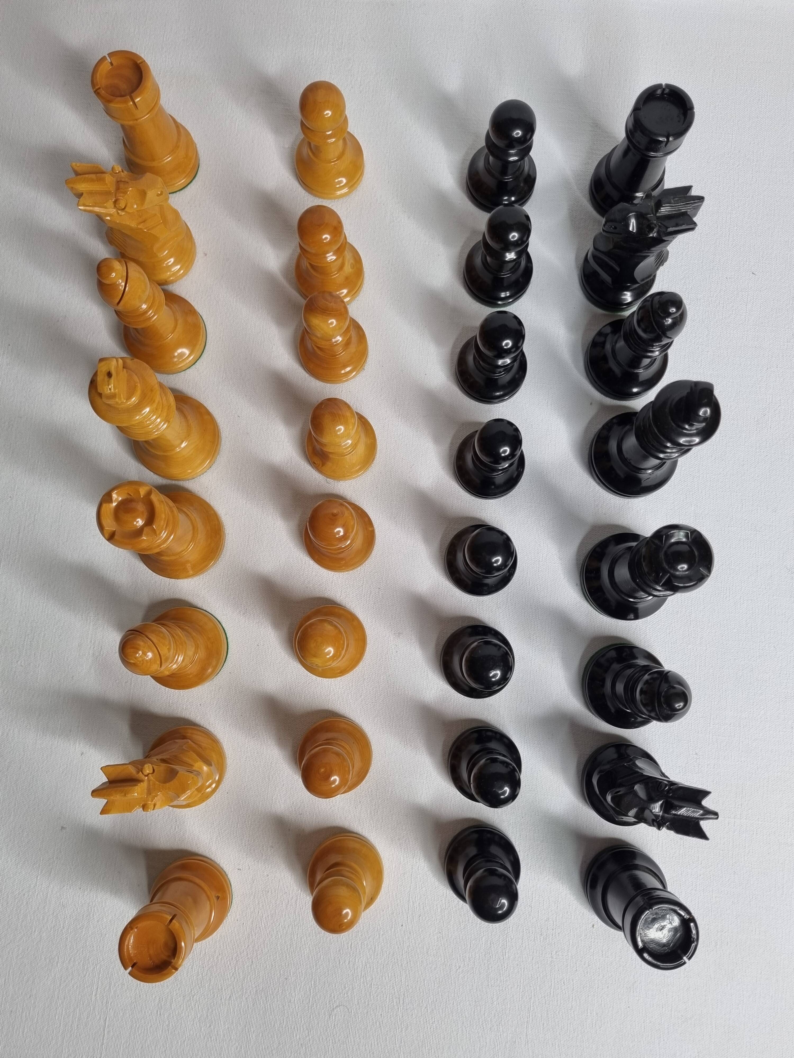 Staunton Chess Set in Lacquered Wood – King 10 cm – El Corte Inglés