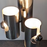 Space Age 3-light pipe chandelier, 1960s-70s