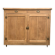 Grand Parisian buffet with billot and butterfly hinges, raw wood, 1930.