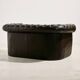 Chesterfield-style leather sofa set, set of 3