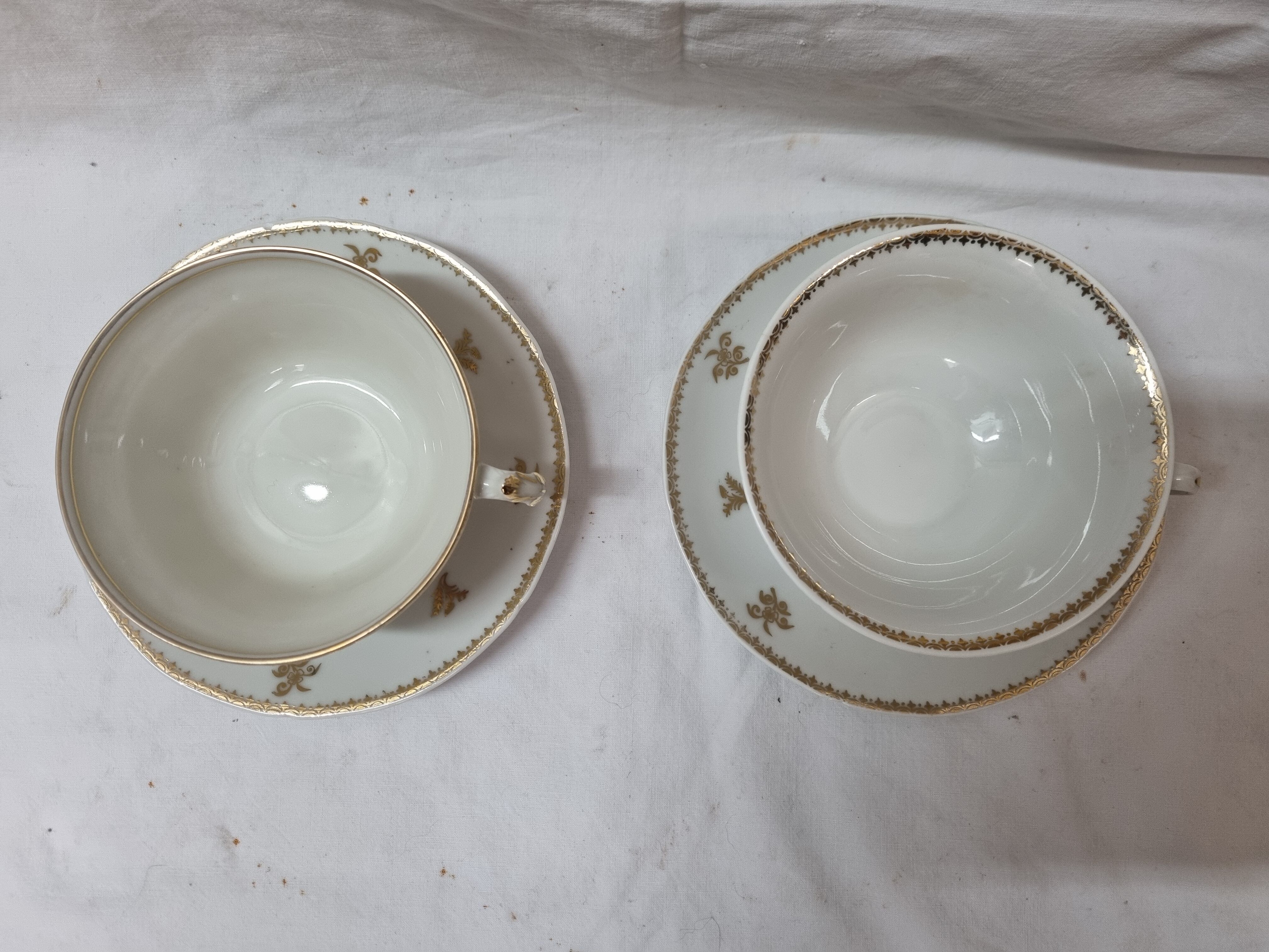 Duo luncheon cups porcelain of Limoges