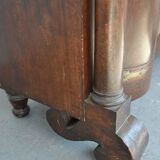Credenza in mahogany door flame time XIX