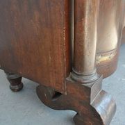Credenza in mahogany door flame time XIX