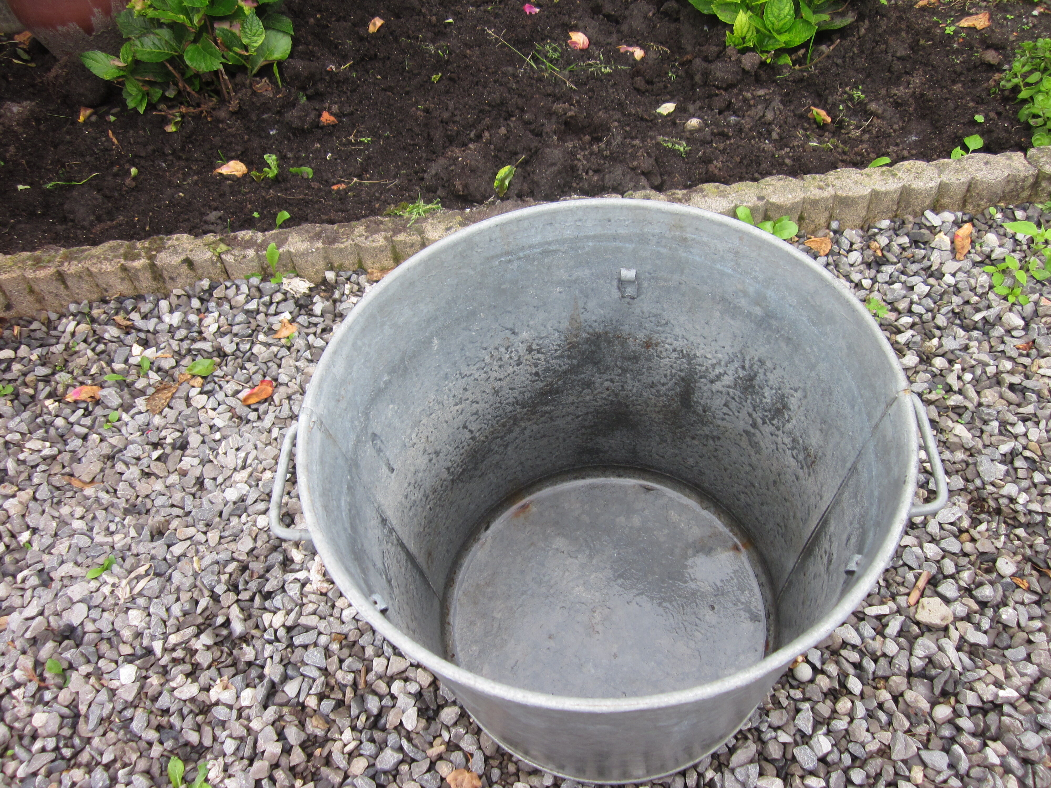 Old zinc basin