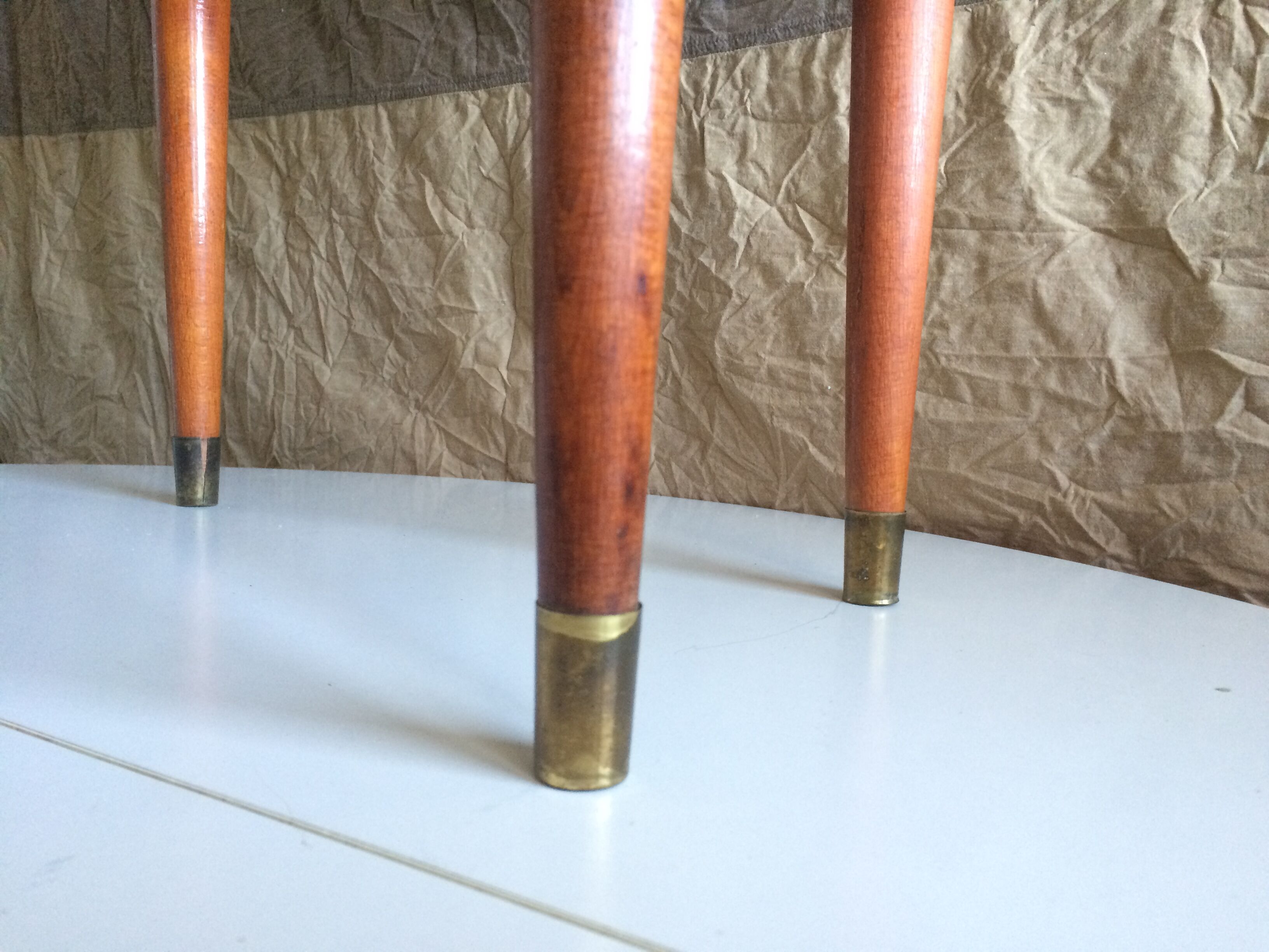 French vintage bedside revisited in black mast 60