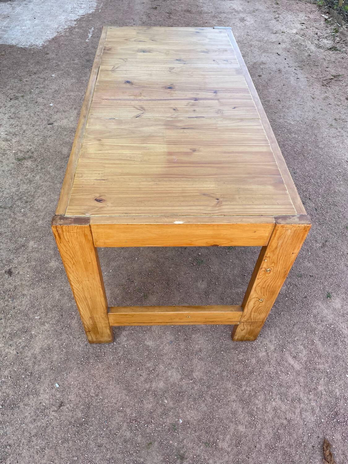 Charlotte Perriand dlg pine table from the 60s