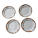 4 vintage flat plates, 22 cm, from St Amand Ceranor, Cotentin pattern