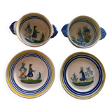 Complete service Henriot Quimper bowls and plates