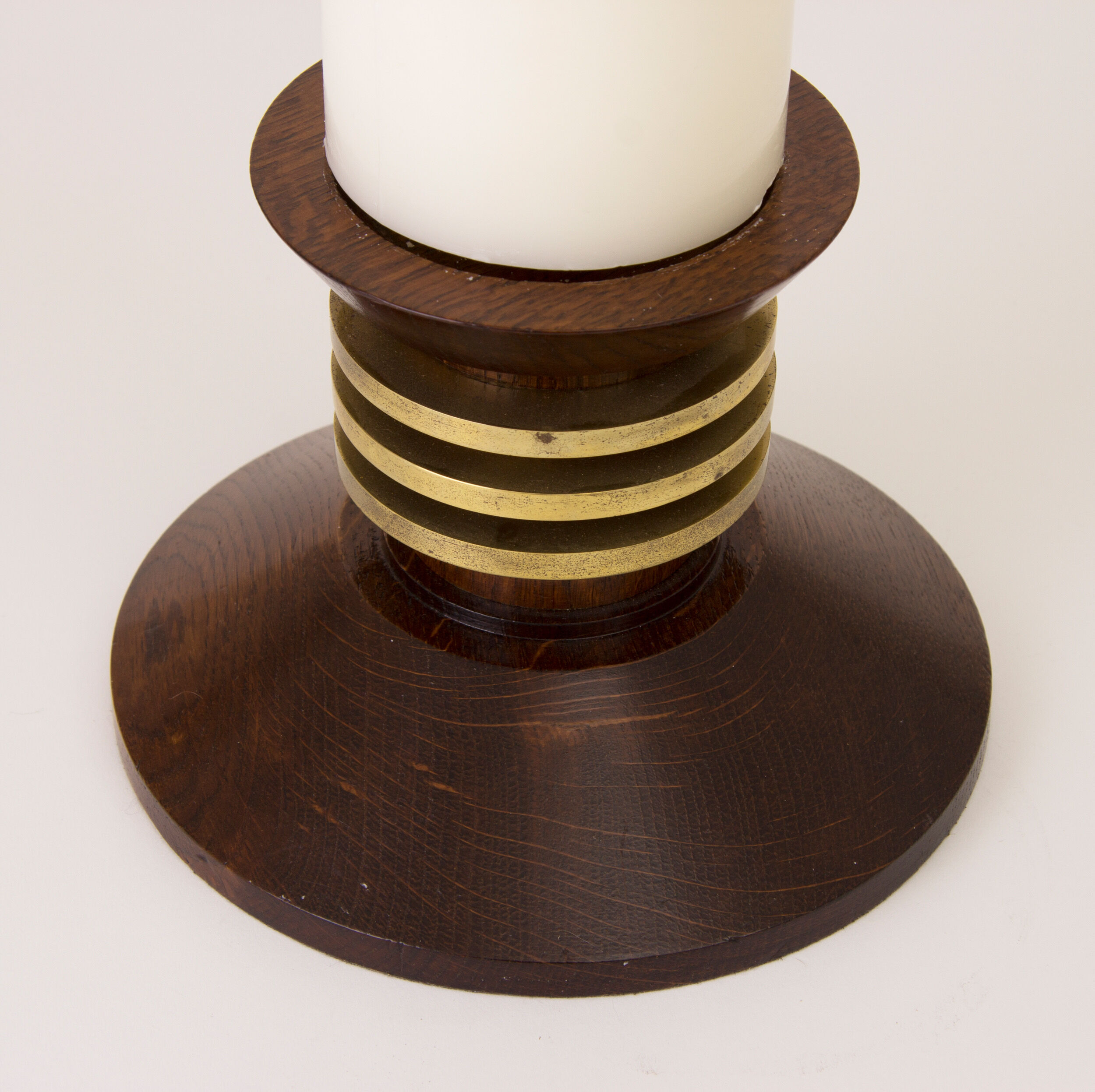 Large pair of art deco candlesticks by Louis Prodhon