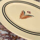 Oval plate from Gien pottery, model Odile.