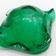 Cendrier ou vide poche en verre de Murano bullicante vert émeraudes des années 60
