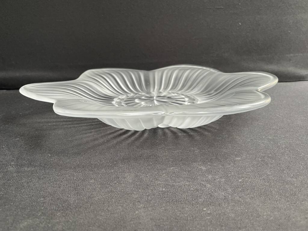 Unsigned molded pressed crystal stand cup