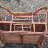Old rattan stroller and canning