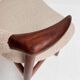 Padded cowhorn chair, 1970s