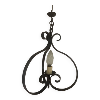 Wrought iron light fixture