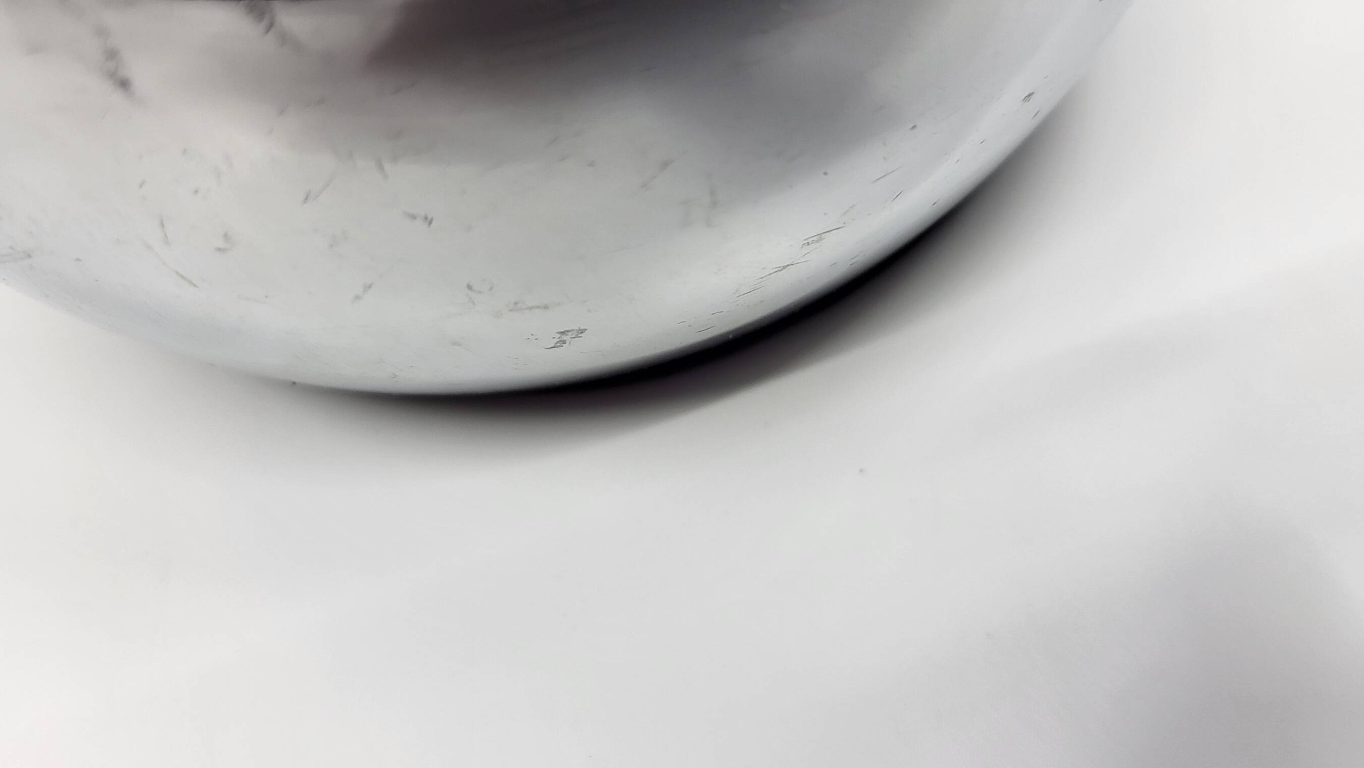 Pair of ball lamps, to be placed in chrome-plated stainless steel Vintage