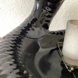 1970 cobra black ceramic lamp