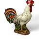 Plaster sculpture of a varnished cockerel from Jordan, mid-20th century