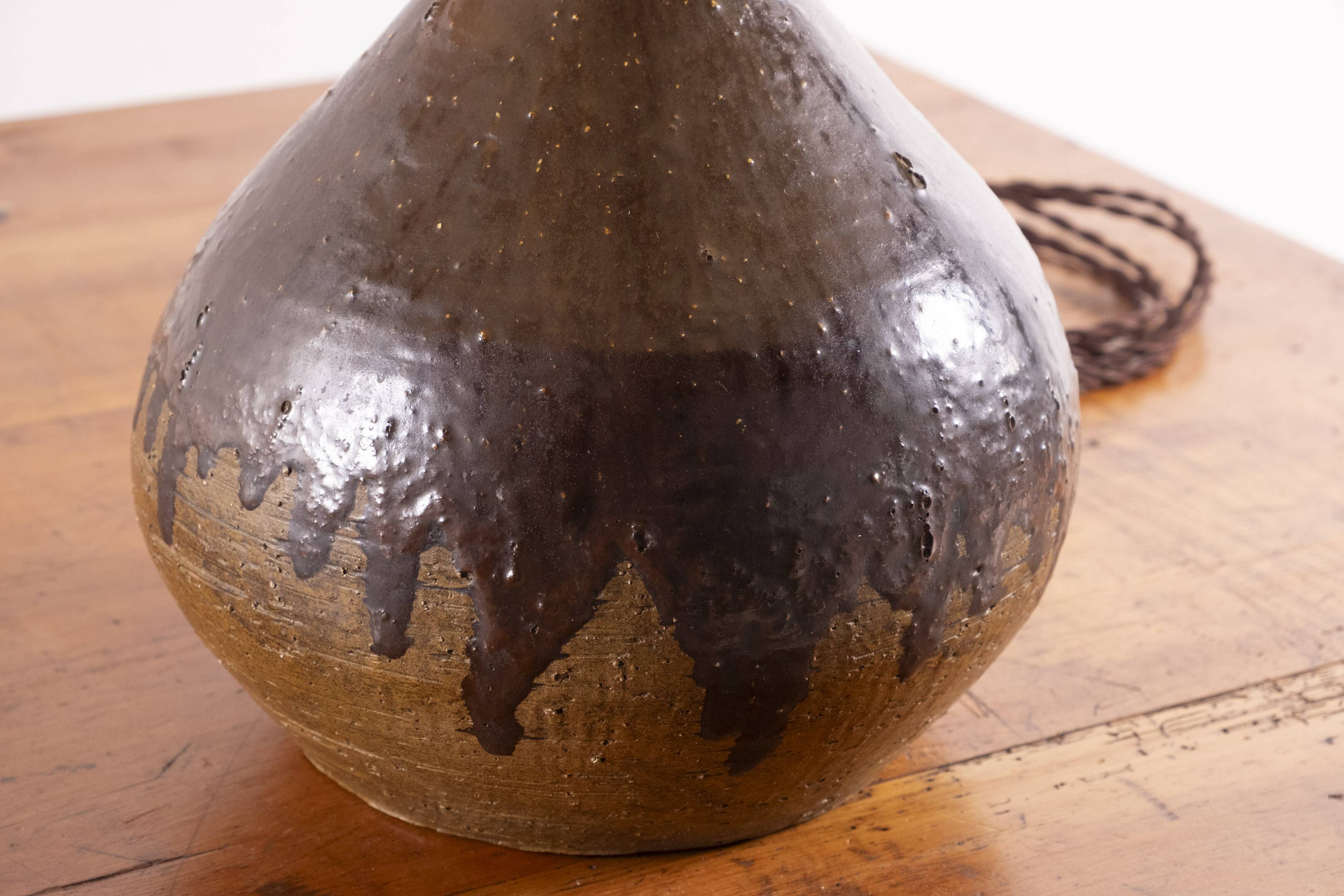 Lampe de table en céramique Flemming Ross, Danemark, années 1960