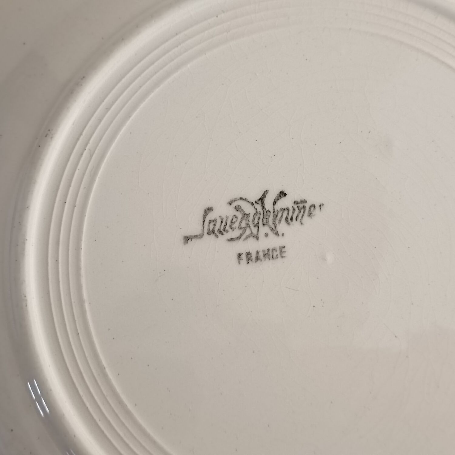 3 hollow plates Sarreguemines