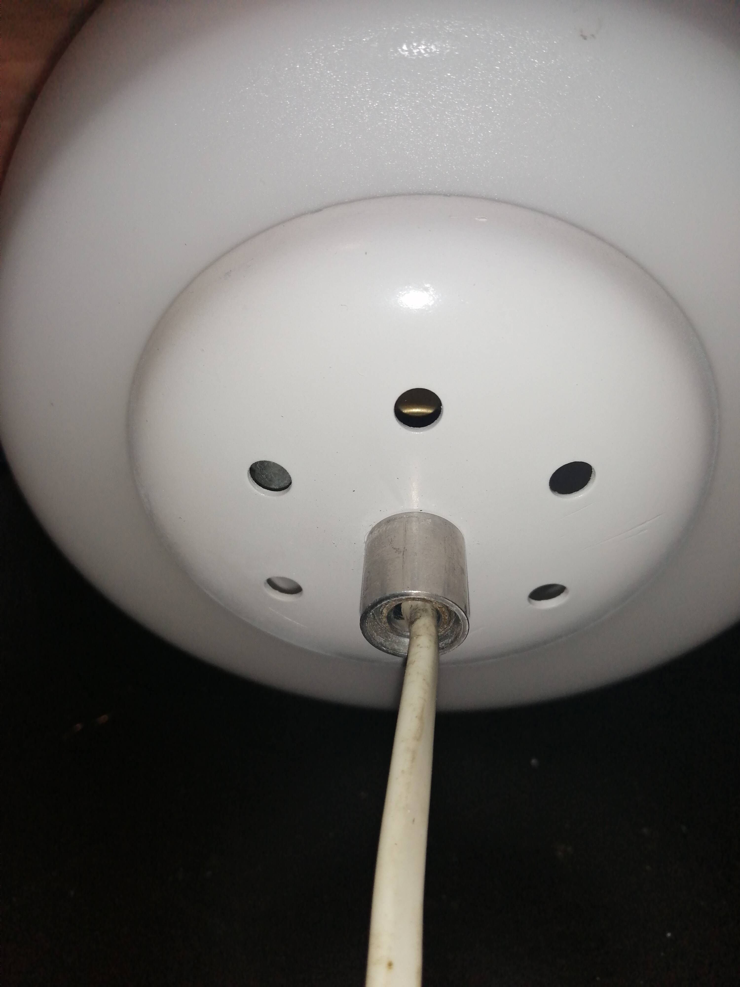 Set of 2 space age ''half sphere'' pendant lights in opaline vintage 1960