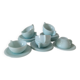 8 Opaline Mint Green Cups