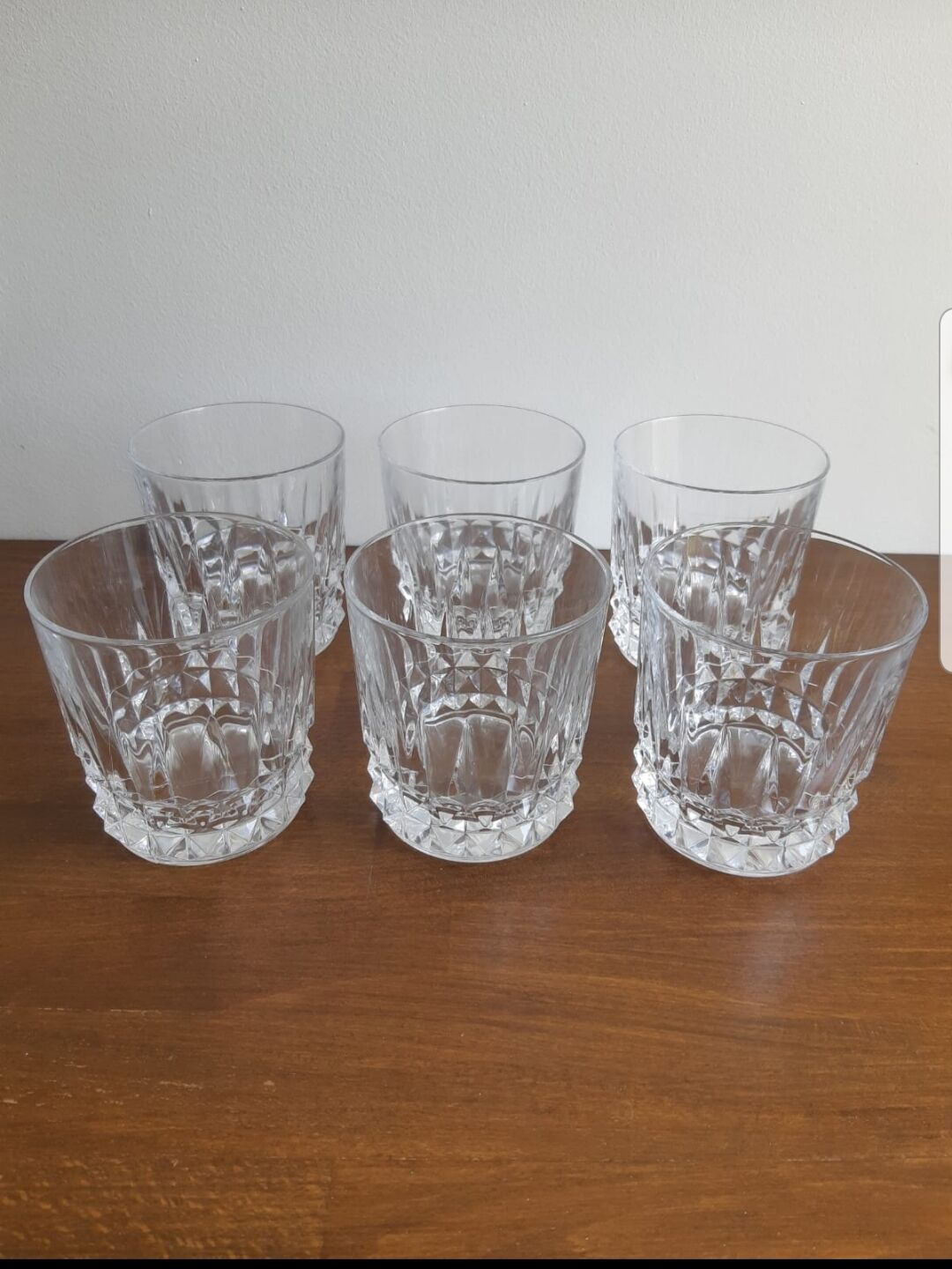Lot of 6 whiskey glasses