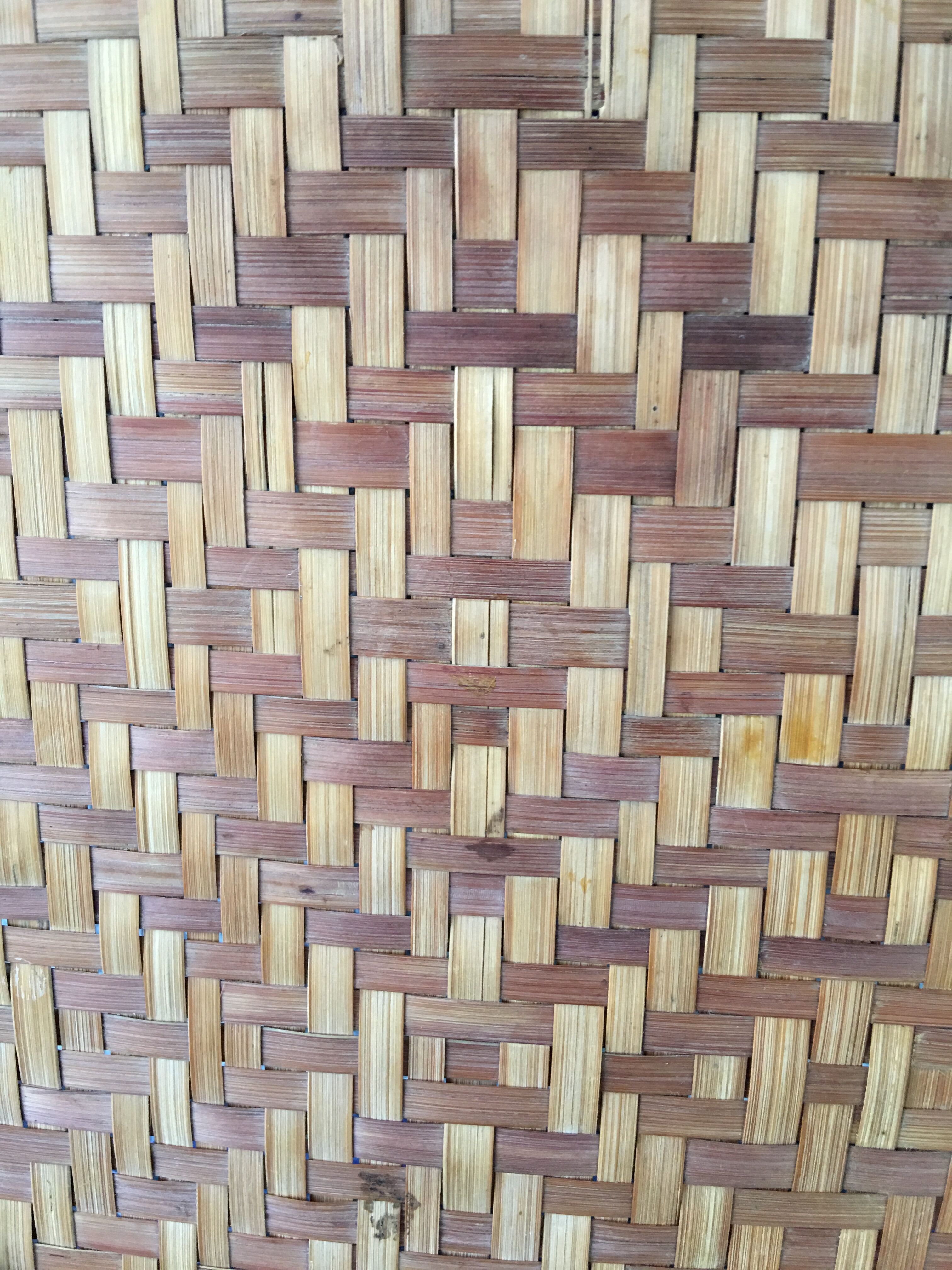 Braided bamboo platter 1970