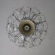 German Chromed Chandelier with Crystals from Kinkeldey, 1960s