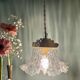 Vintage glass lampshade pendant light
