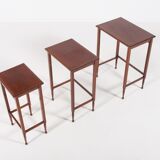 Swedish nesting side tables by Nordiska Kompaniet, 1950
