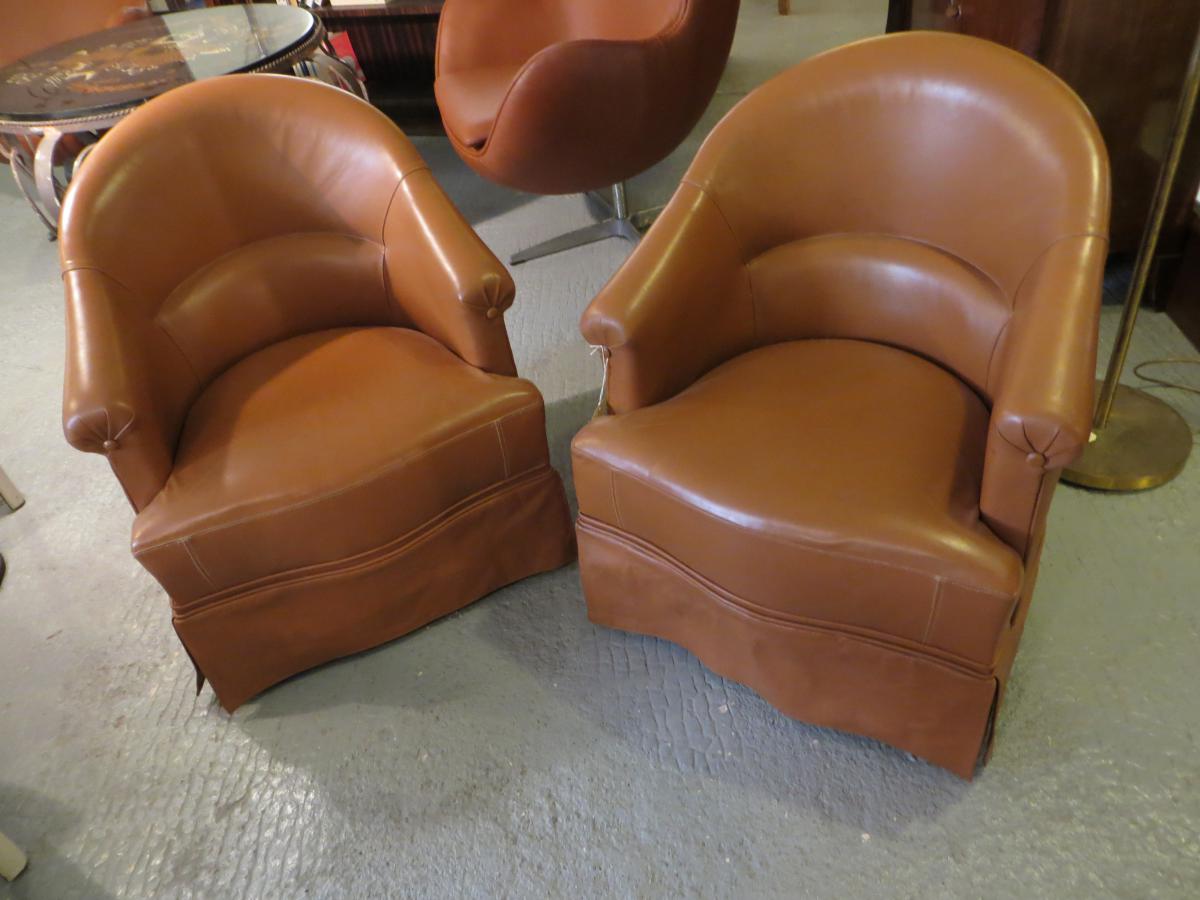 Armchairs leather