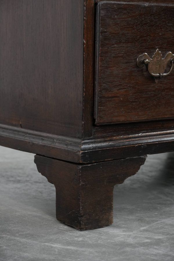 Subtle English Antique Oak Chest from the 18th Century