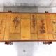 Vintage coffee table in wood and ceramics of Vallauris 60s 70s