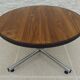VINTAGE round coffee table in metal and wood