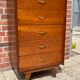 Vintage chest of drawers compass feet