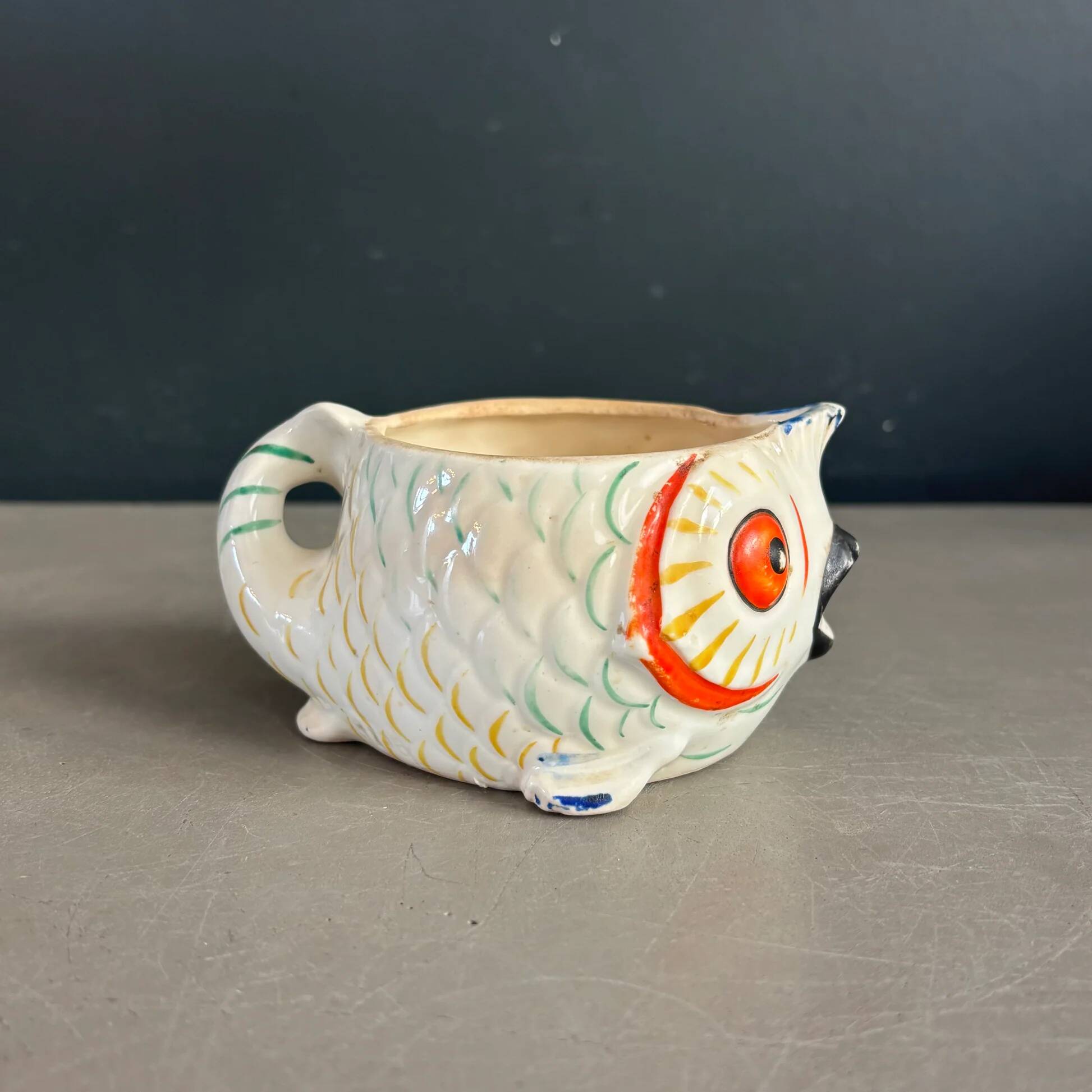 Fish milk jug - handmade ceramic