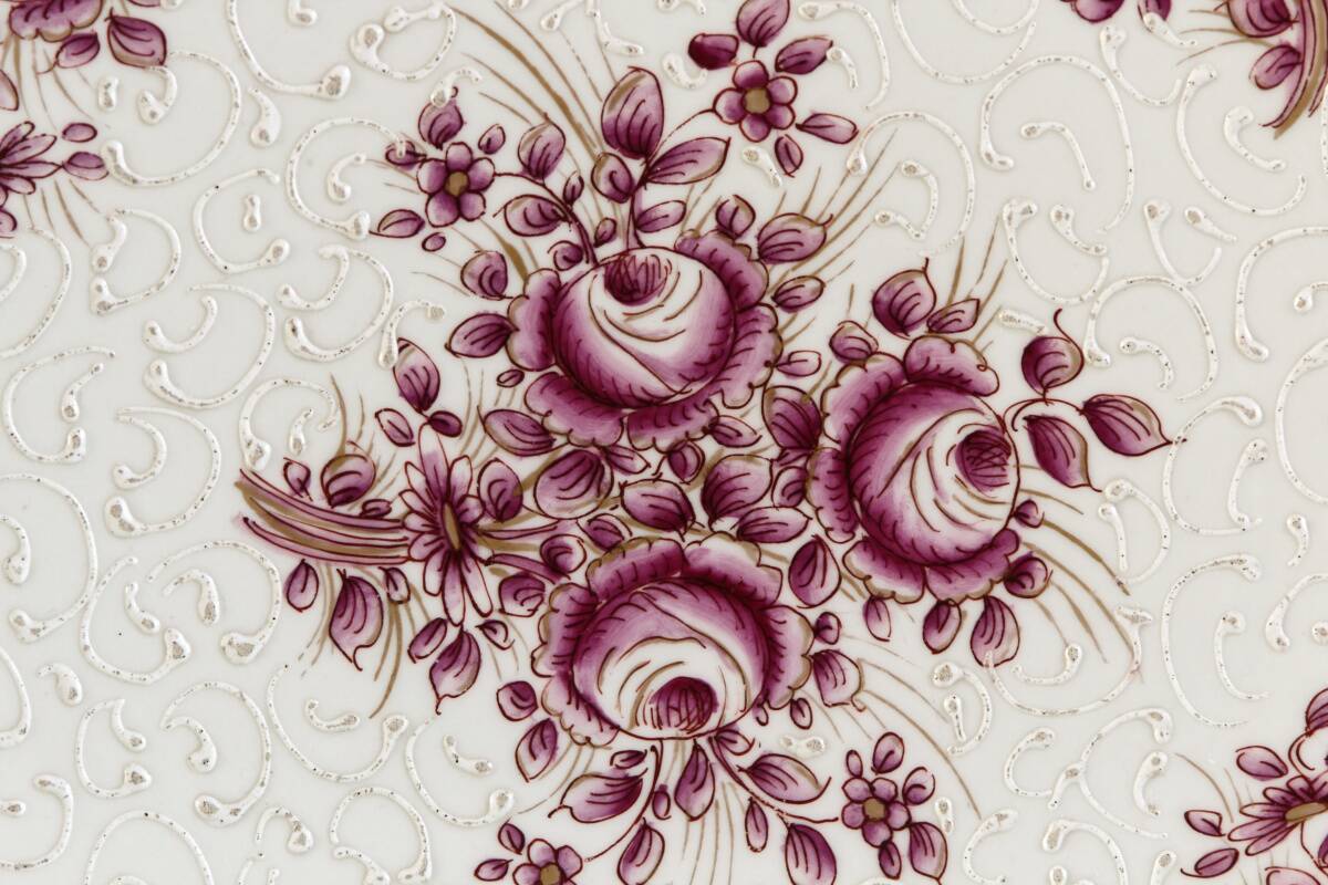 Plat en porcelaine, Edme Samson