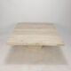 Italian travertine coffee table, 1980s